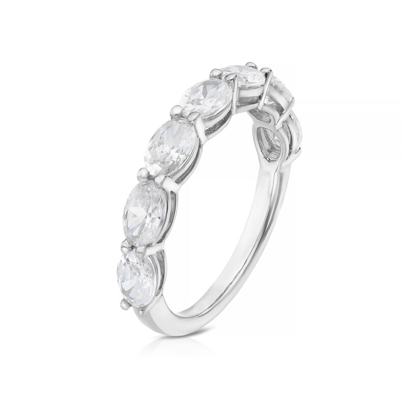 Main Image 2 of Bloom Vienna Platinum 1.75ct Lab Grown Diamond Oval Eternity Ring