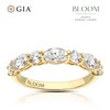 Thumbnail Image 1 of Bloom Vienna 18ct Yellow Gold 1.25ct Lab Grown Diamond Oval & Round Eternity Ring