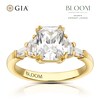 Thumbnail Image 1 of Bloom Rome 18ct Yellow Gold 2.20ct Lab Grown Diamond Emerald Ring