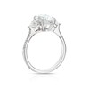 Thumbnail Image 3 of Bloom Vienna Platinum 2.62ct Lab Grown Diamond Oval & Trillion Trilogy Ring