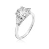Thumbnail Image 2 of Bloom Florence Platinum 2.50ct Lab Grown Diamond Heart Trilogy Ring