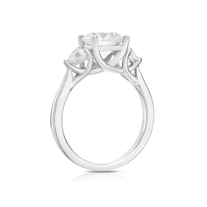 Main Image 3 of Bloom Florence Platinum 2.50ct Lab Grown Diamond Heart Trilogy Ring