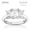 Thumbnail Image 1 of Bloom Rome Platinum 3ct Lab Grown Diamond Trilogy Ring