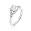 Thumbnail Image 2 of Bloom Vienna Platinum 1.50ct Lab Grown Diamond Floral Oval Ring