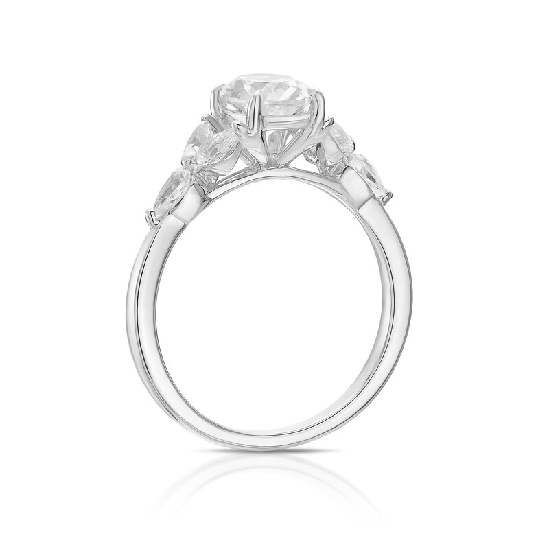 Main Image 3 of Bloom Vienna Platinum 1.50ct Lab Grown Diamond Floral Oval Ring