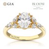 Thumbnail Image 1 of Bloom Vienna 18ct Yellow Gold 1.50ct Lab Grown Diamond Floral Oval Ring