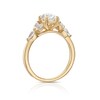 Thumbnail Image 3 of Bloom Vienna 18ct Yellow Gold 1.50ct Lab Grown Diamond Floral Oval Ring