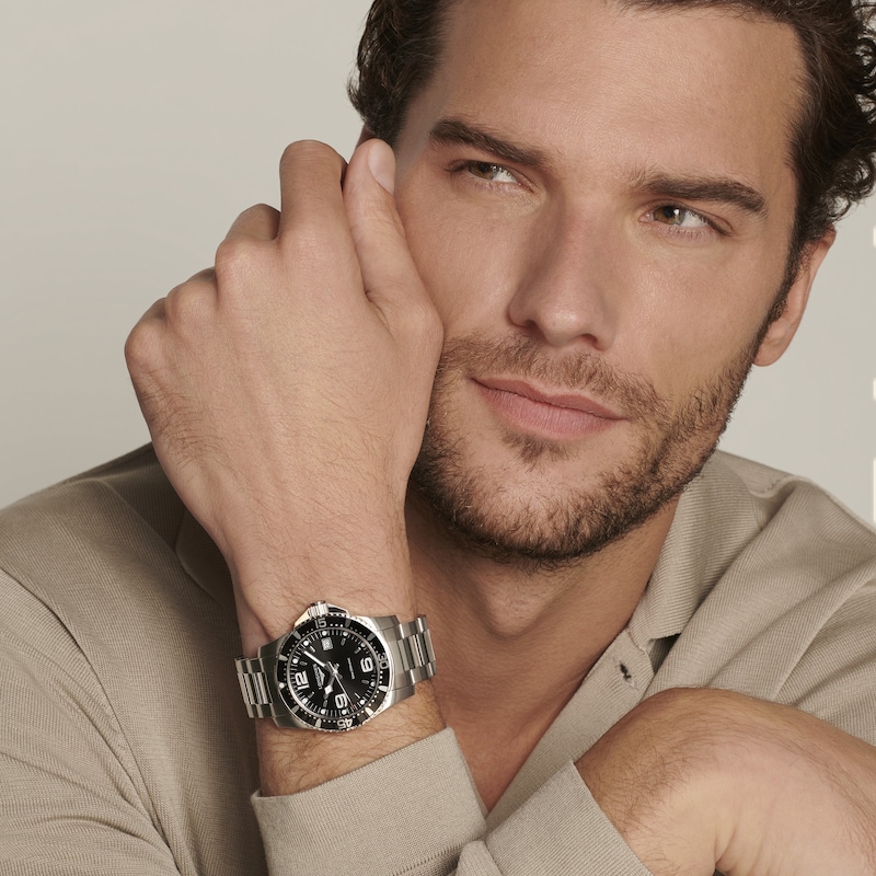Main Image 4 of Longines HydroConquest 41mm Black Dial & Stainless Steel Bracelet Watch