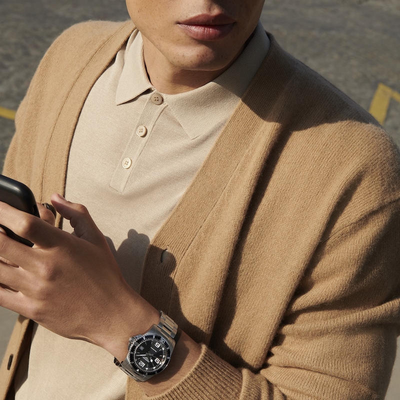 Main Image 6 of Longines HydroConquest 41mm Black Dial & Stainless Steel Bracelet Watch