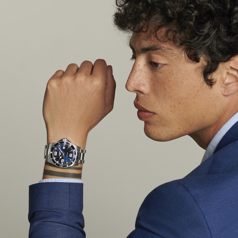 Main Image 4 of Longines HydroConquest 41mm Blue Dial & Stainless Steel Bracelet Watch