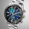 Thumbnail Image 4 of Citizen Attesa Men's Eco-Drive Irridescent Dial & Silver Tone Super Titanium Bracelet Watch