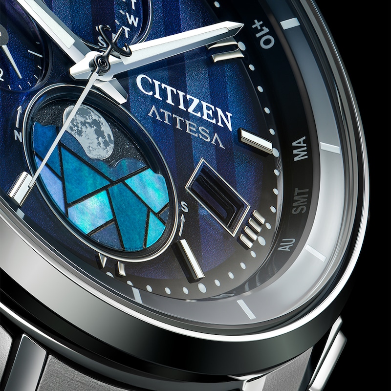 Main Image 7 of Citizen Attesa Limited Edition Stained Glass Men's Eco-Drive Super Titanium Bracelet Watch