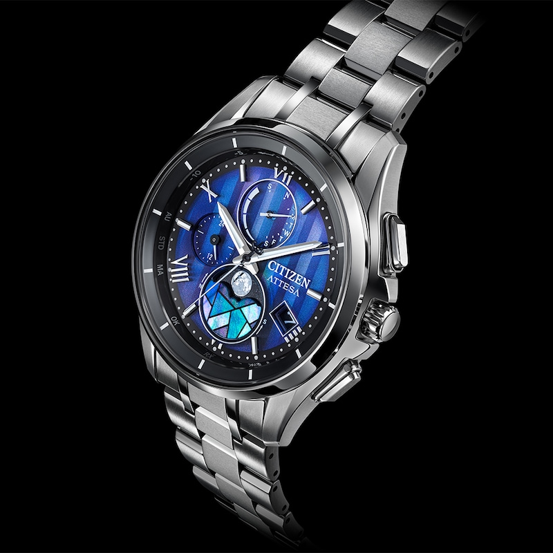Main Image 8 of Citizen Attesa Limited Edition Stained Glass Men's Eco-Drive Super Titanium Bracelet Watch