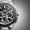 Thumbnail Image 5 of Citizen Attesa Men's Eco-Drive Black Dial & Silver Tone Super Titanium Bracelet Watch