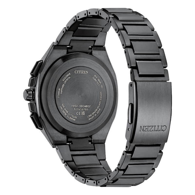 Main Image 3 of Citizen Attesa Men's Eco-Drive Black Dial & Black Super Titanium Bracelet Watch
