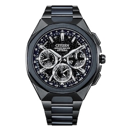 Citizen Attesa Limited Edition Men's Eco-Drive Black Dial Two Tone Bracelet Watch Citizen Attesa Limited Edition Men's Eco-Drive Black Dial Two Tone Bracelet Watch