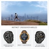 Thumbnail Image 2 of Garmin Instinct Crossover AMOLED Bronze Sunburst Dial Cocoa Silicone Strap Watch