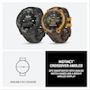 Thumbnail Image 7 of Garmin Instinct Crossover AMOLED Bronze Sunburst Dial Cocoa Silicone Strap Watch