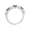 Thumbnail Image 3 of Origin Platinum Sapphire Oval Cut Eternity 0.60ct Diamond Ring