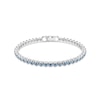 Thumbnail Image 1 of Swarovski Imber Emily Silver Tone & Blue Crystal Tennis Bracelet