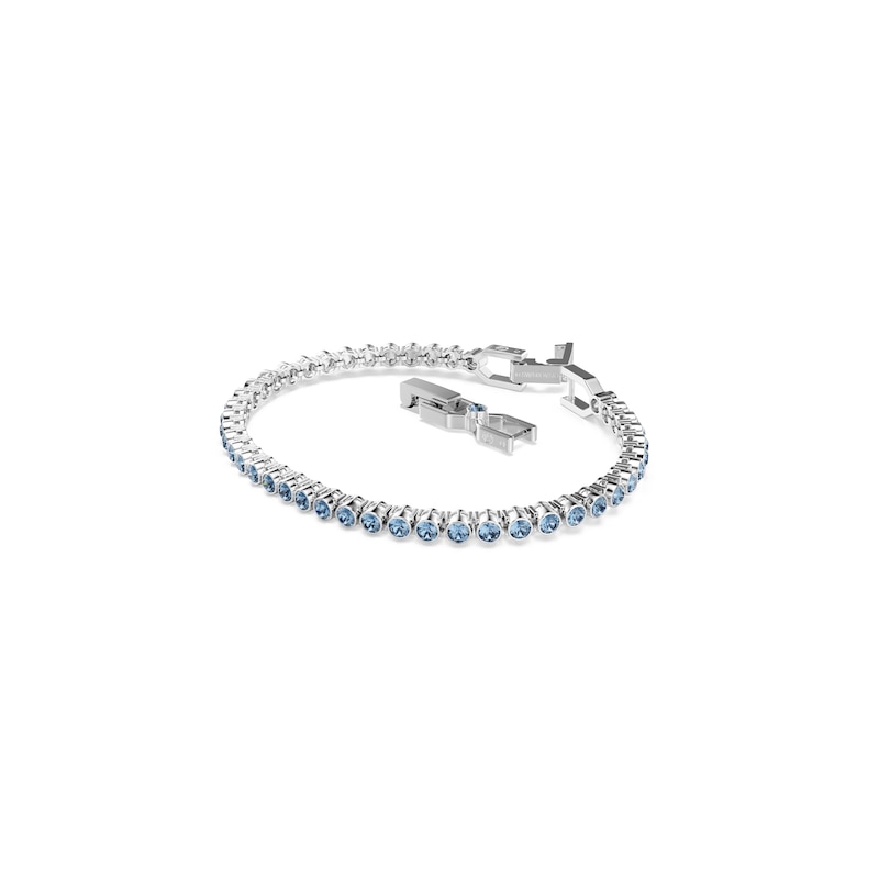 Main Image 2 of Swarovski Imber Emily Silver Tone & Blue Crystal Tennis Bracelet