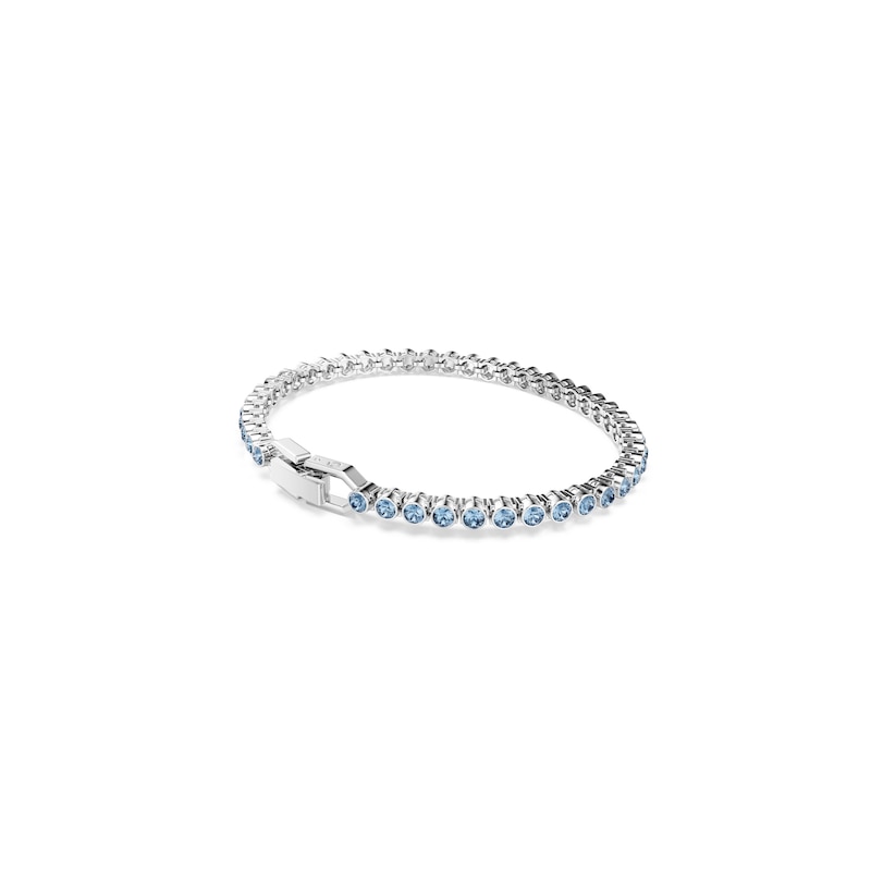 Main Image 5 of Swarovski Imber Emily Silver Tone & Blue Crystal Tennis Bracelet