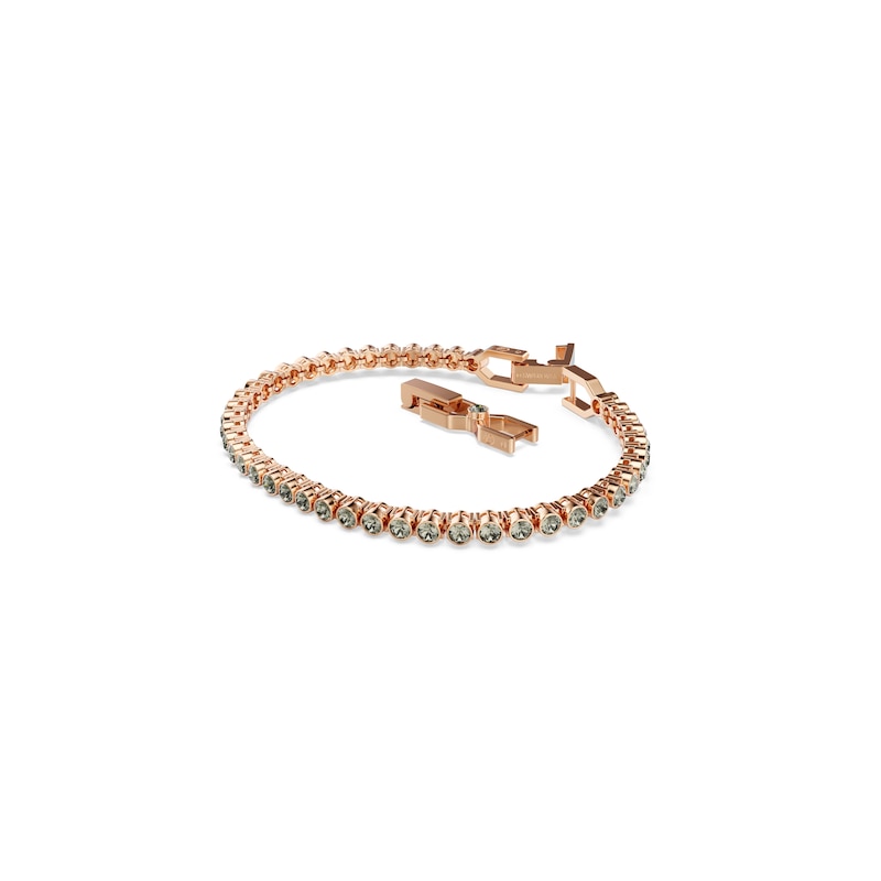 Main Image 2 of Swarovski Imber Emily Rose Gold Tone & Grey Crystal Tennis Bracelet