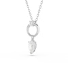 Thumbnail Image 3 of Swarovski Mesmera Silver Tone Zirconia Pear Shaped & Open Circle Pendant Necklace