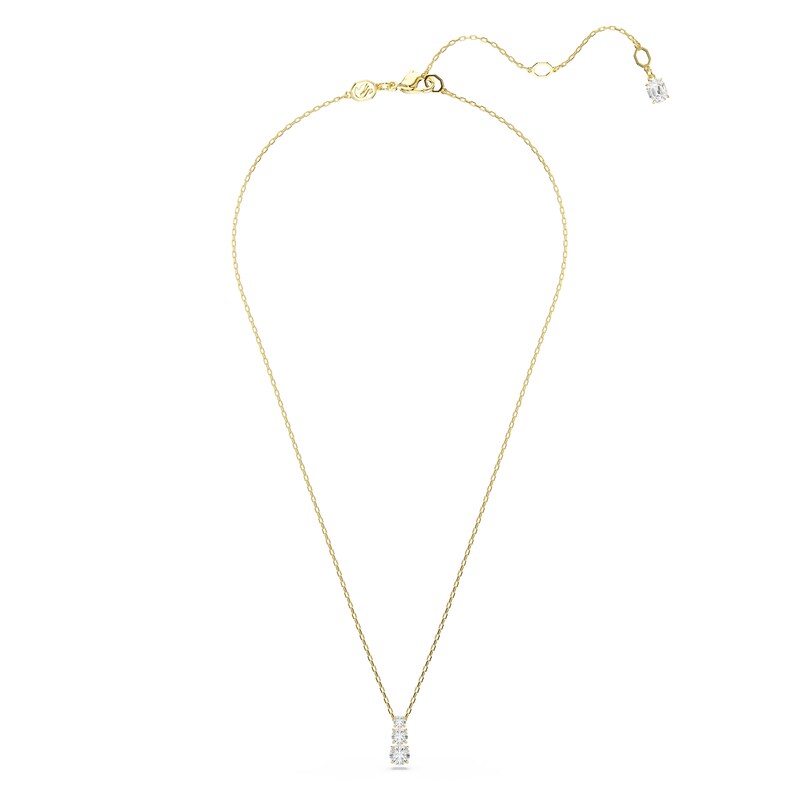 Main Image 2 of Swarovski Stilla Attract Gold Tone & Zirconia Trilogy Pendant