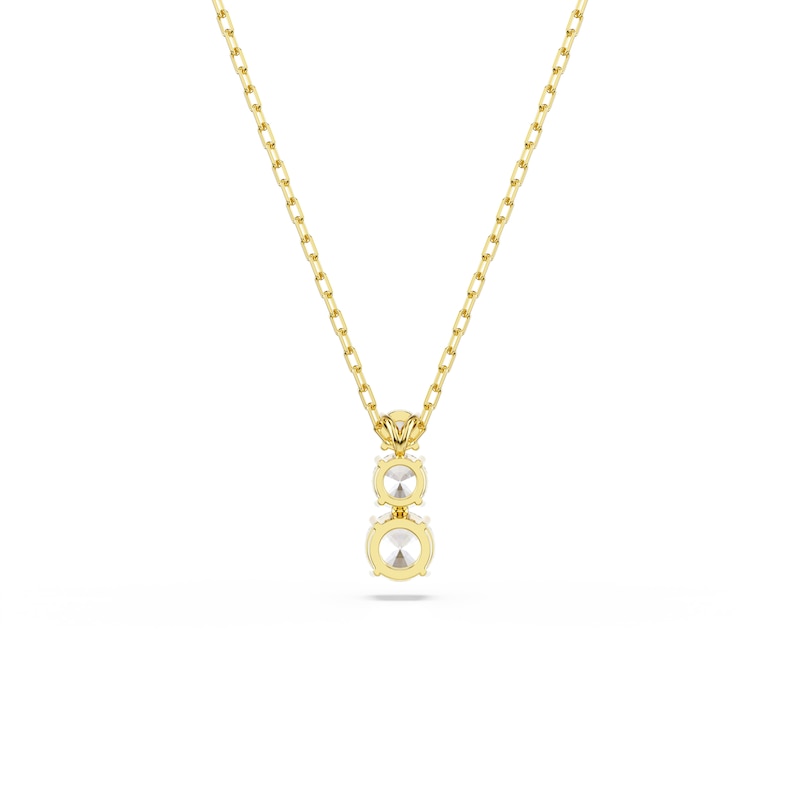 Main Image 5 of Swarovski Stilla Attract Gold Tone & Zirconia Trilogy Pendant