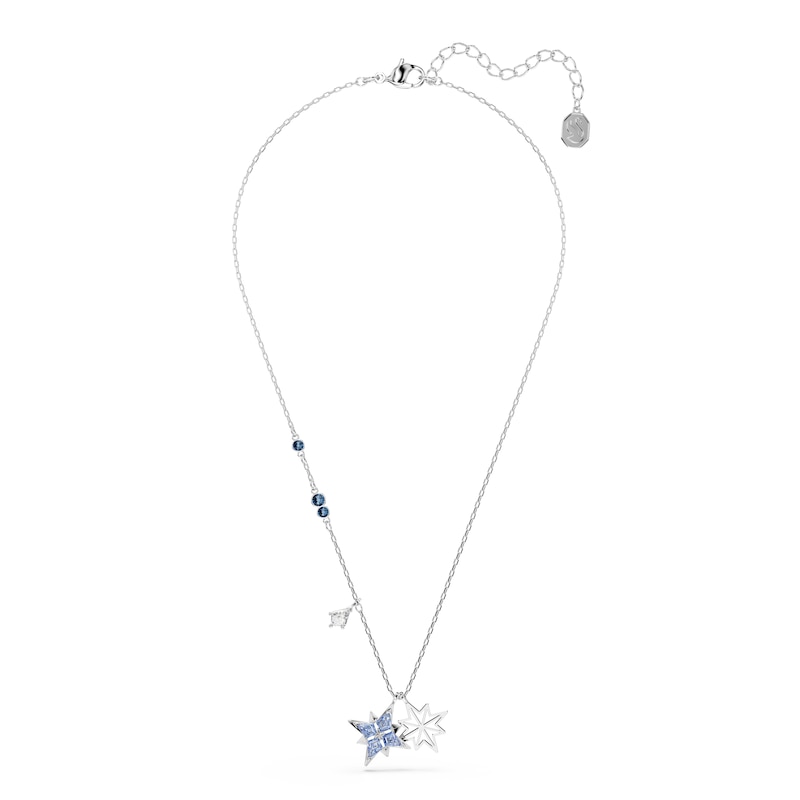 Main Image 2 of Swarovski Symbolica Silver Tone & Blue Zirconia Star Pendant Necklace