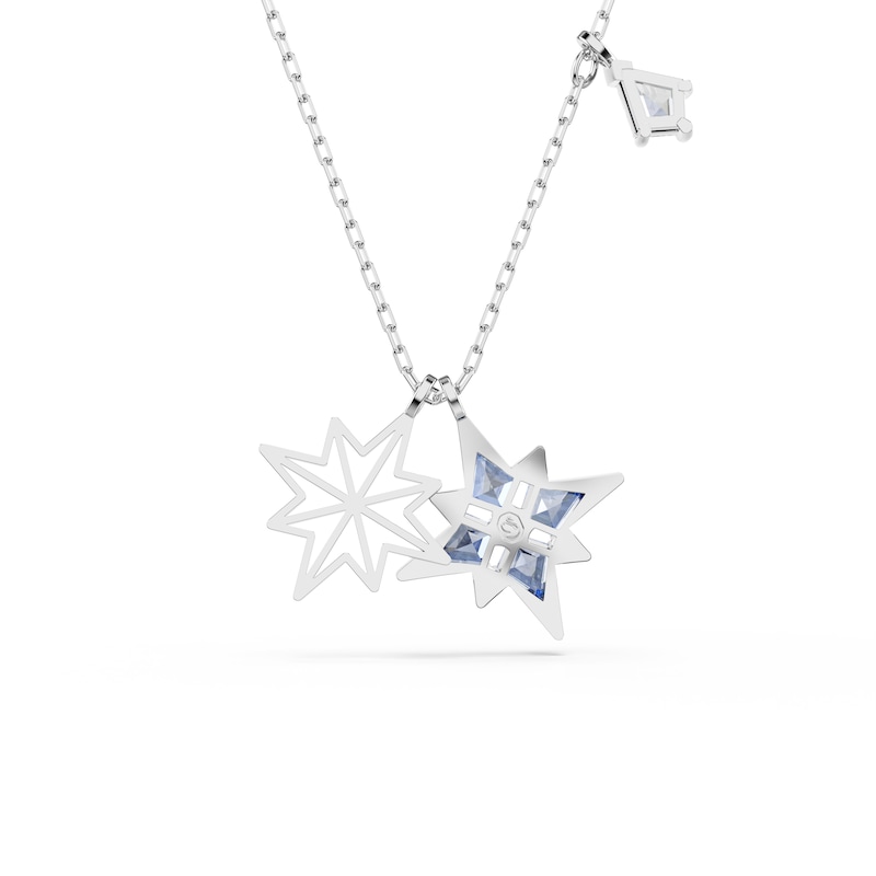 Main Image 5 of Swarovski Symbolica Silver Tone & Blue Zirconia Star Pendant Necklace