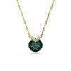 Thumbnail Image 1 of Swarovski Bella Gold Tone & Green Crystal V-Shaped Pendant