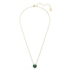 Thumbnail Image 2 of Swarovski Bella Gold Tone & Green Crystal V-Shaped Pendant