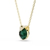 Thumbnail Image 3 of Swarovski Bella Gold Tone & Green Crystal V-Shaped Pendant