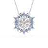 Thumbnail Image 1 of Swarovski Magic Silver Tone Blue Zirconia Snowflake Pendant & Brooch