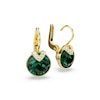 Thumbnail Image 3 of Swarovski Bella Gold Tone & Green Crystal V Drop Earrings