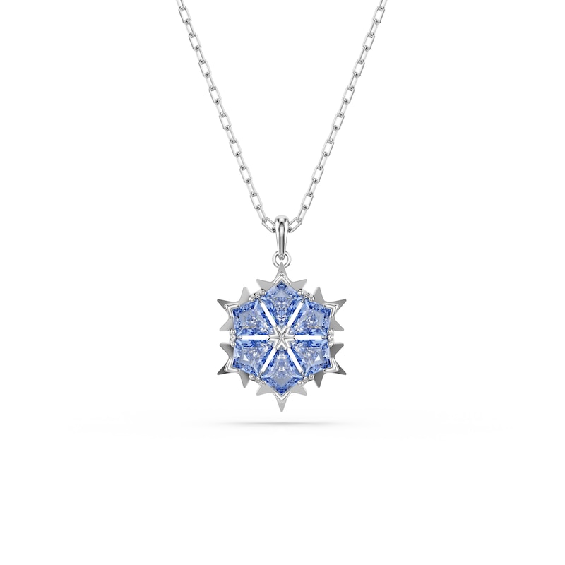 Main Image 4 of Swarovski Magic Silver Tone & Blue Zirconia Snowflake Jewellery Set