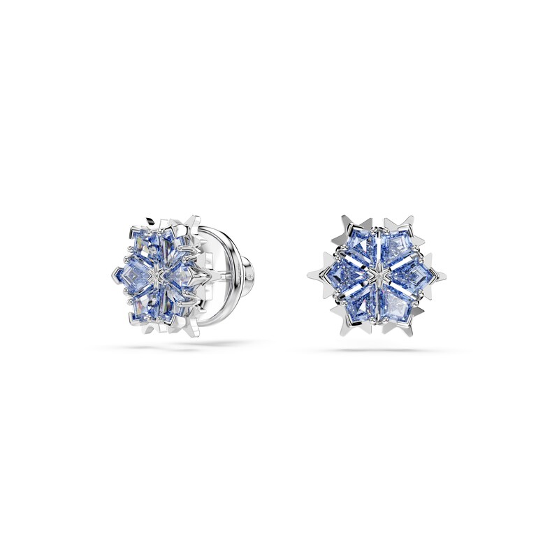 Main Image 5 of Swarovski Magic Silver Tone & Blue Zirconia Snowflake Jewellery Set