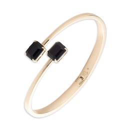 Lauren Ralph Lauren Gold Tone & Jet Bypass Cuff