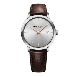 Raymond Weil Toccata Classic 39mm Brown Leather Strap Watch