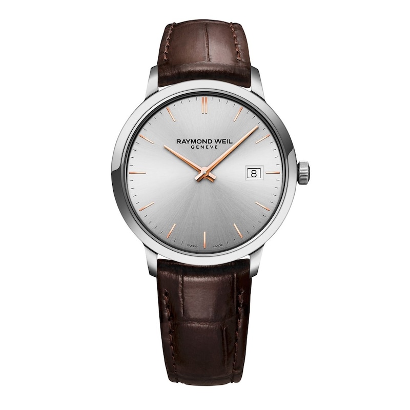Main Image 1 of Raymond Weil Toccata Classic 39mm Brown Leather Strap Watch