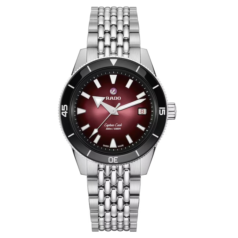 Main Image 1 of Rado Captain Cook Automatic 39mm Red Dial & Stainless Steel Watch