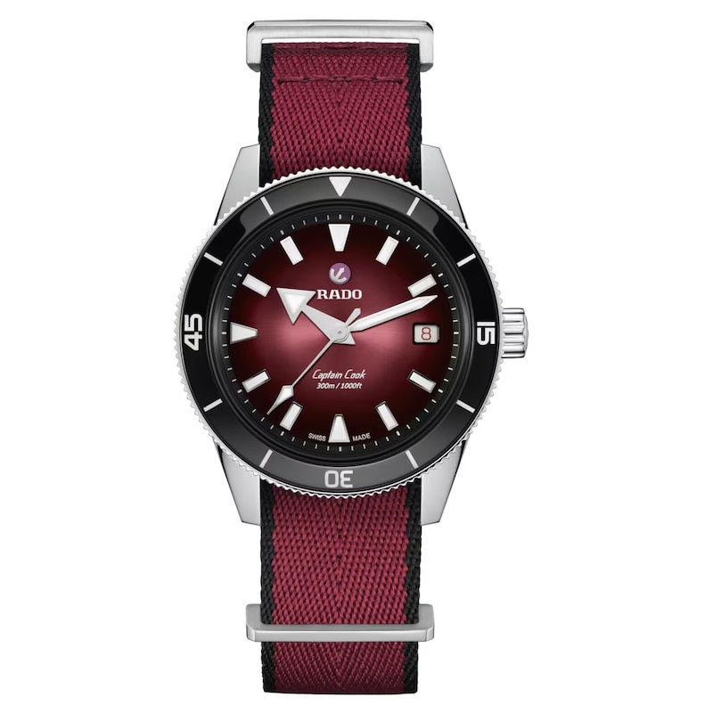 Main Image 2 of Rado Captain Cook Automatic 39mm Red Dial & Stainless Steel Watch