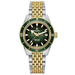 Rado Captain Cook Automatic 39mm Green Dial & Two Tone Watch