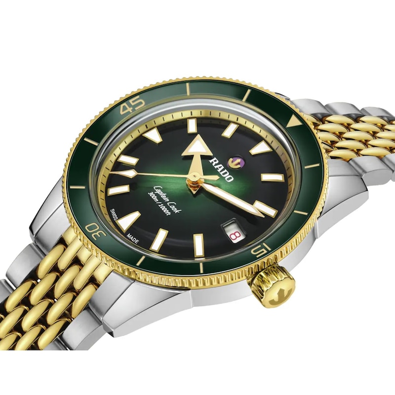 Main Image 2 of Rado Captain Cook Automatic 39mm Green Dial & Two Tone Watch