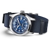 Thumbnail Image 3 of Hamilton Khaki Field Automatic 38mm Blue Textile Strap Watch