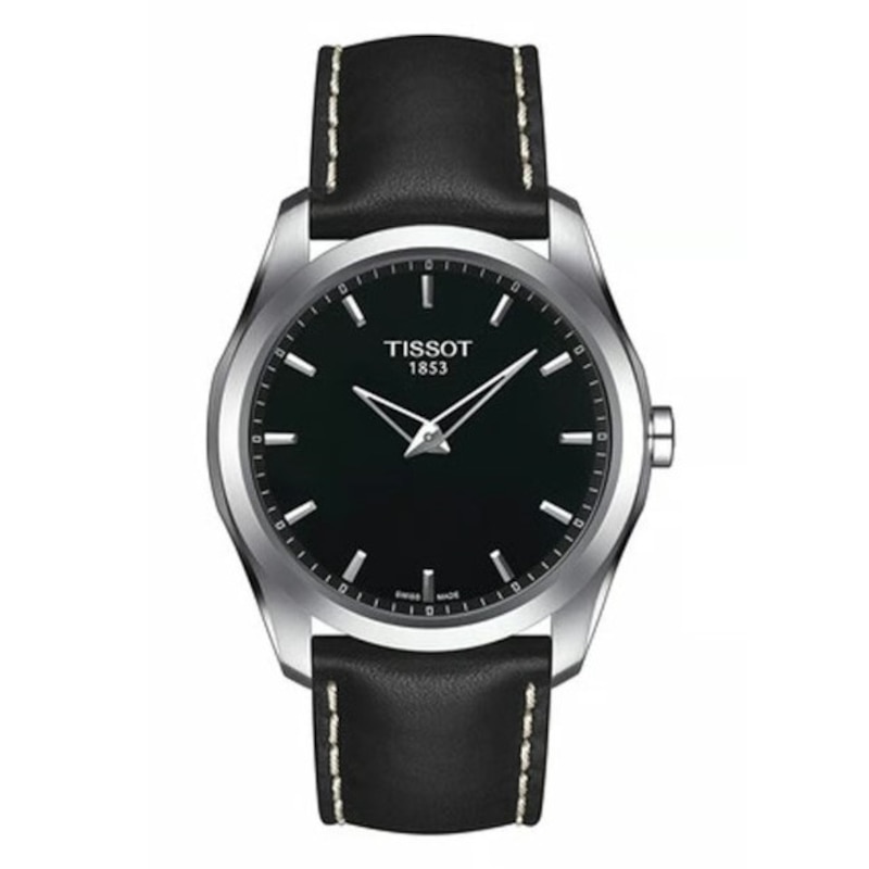 Main Image 1 of Tissot Couturier 39mm Black Leather Strap Watch