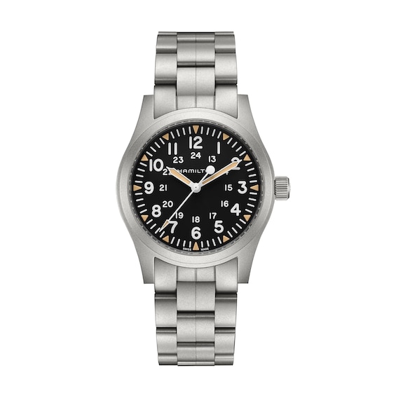 Men's Hamilton Khaki Field Mechanical 42Mm Stainless Steel Watch