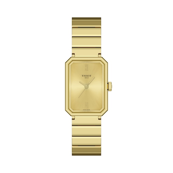 Women's Tissot Srv 30Mm Yellow Gold Pvd Bracelet Watch